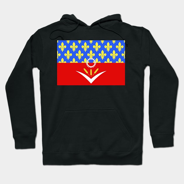 Flag of Seine-Saint-Denis (France) Hoodie by Ziggy's